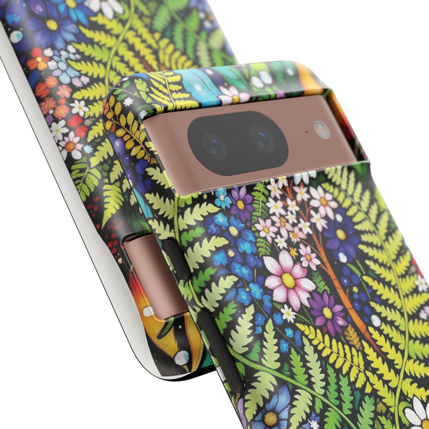 Pixel Me Floral Tough Phone Case - Vibrant Nature Design