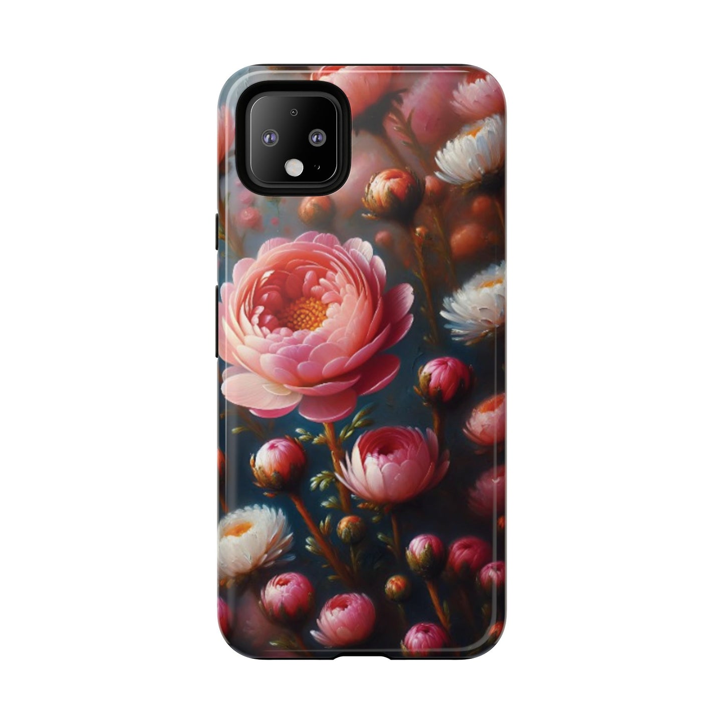 Pixel Me Floral Tough Phone Case - Elegant Protective Design for Flower Lovers