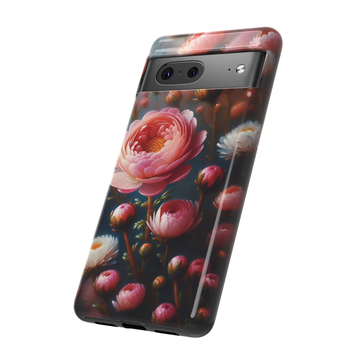 Pixel Me Floral Tough Phone Case - Elegant Protective Design for Flower Lovers