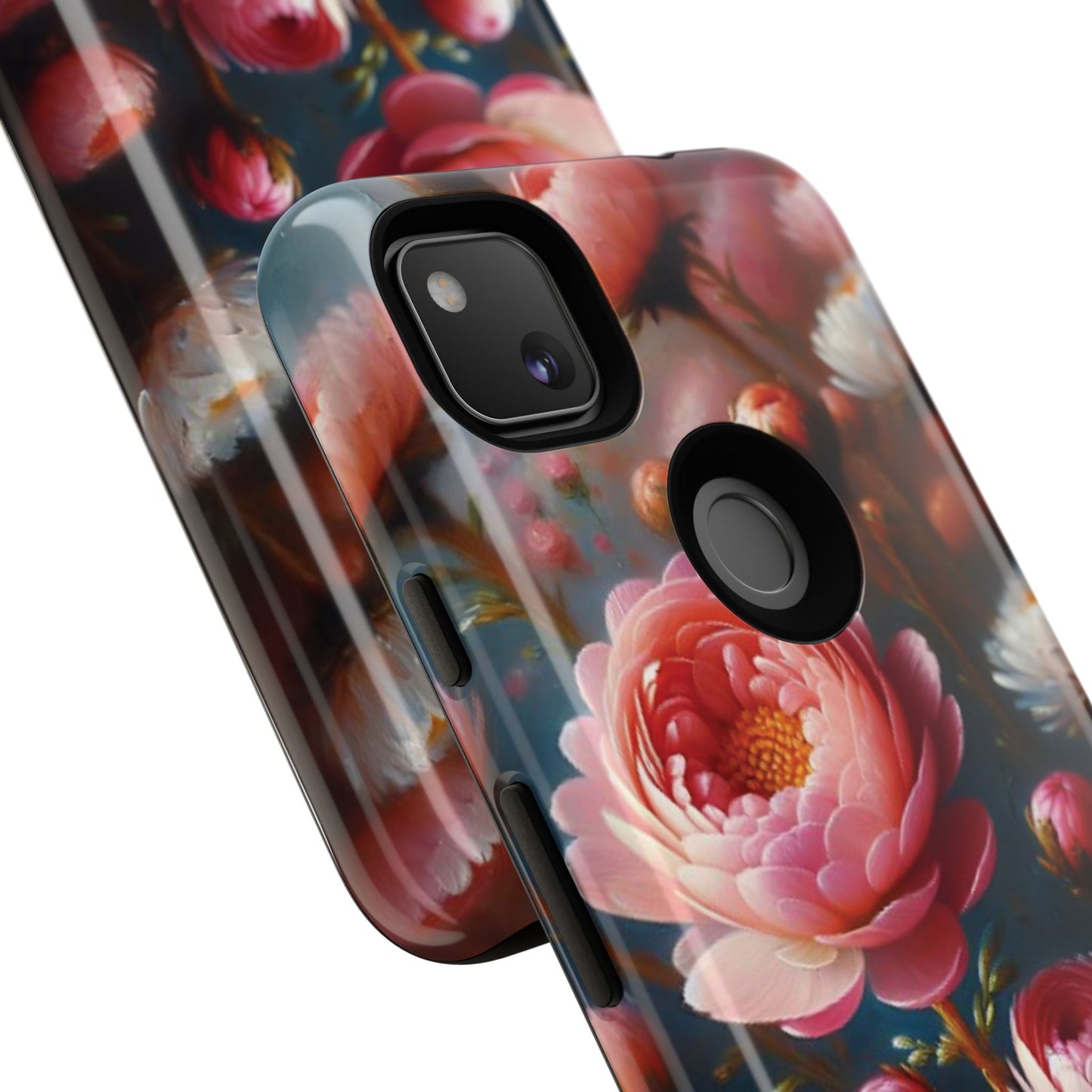 Pixel Me Floral Tough Phone Case - Elegant Protective Design for Flower Lovers