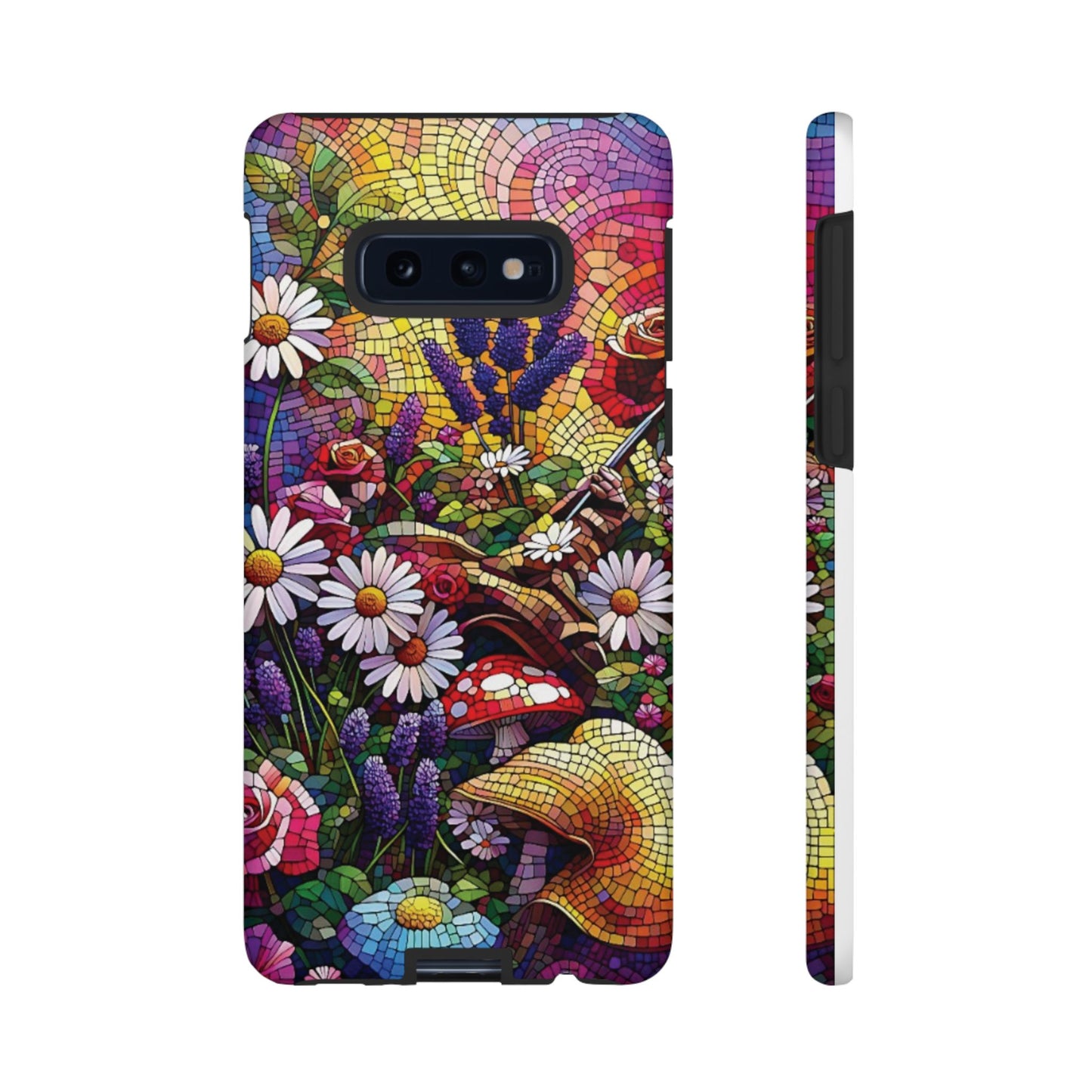 All things Samsung Vibrant Mosaic Floral Phone Case - Tough Cases for Nature Lovers