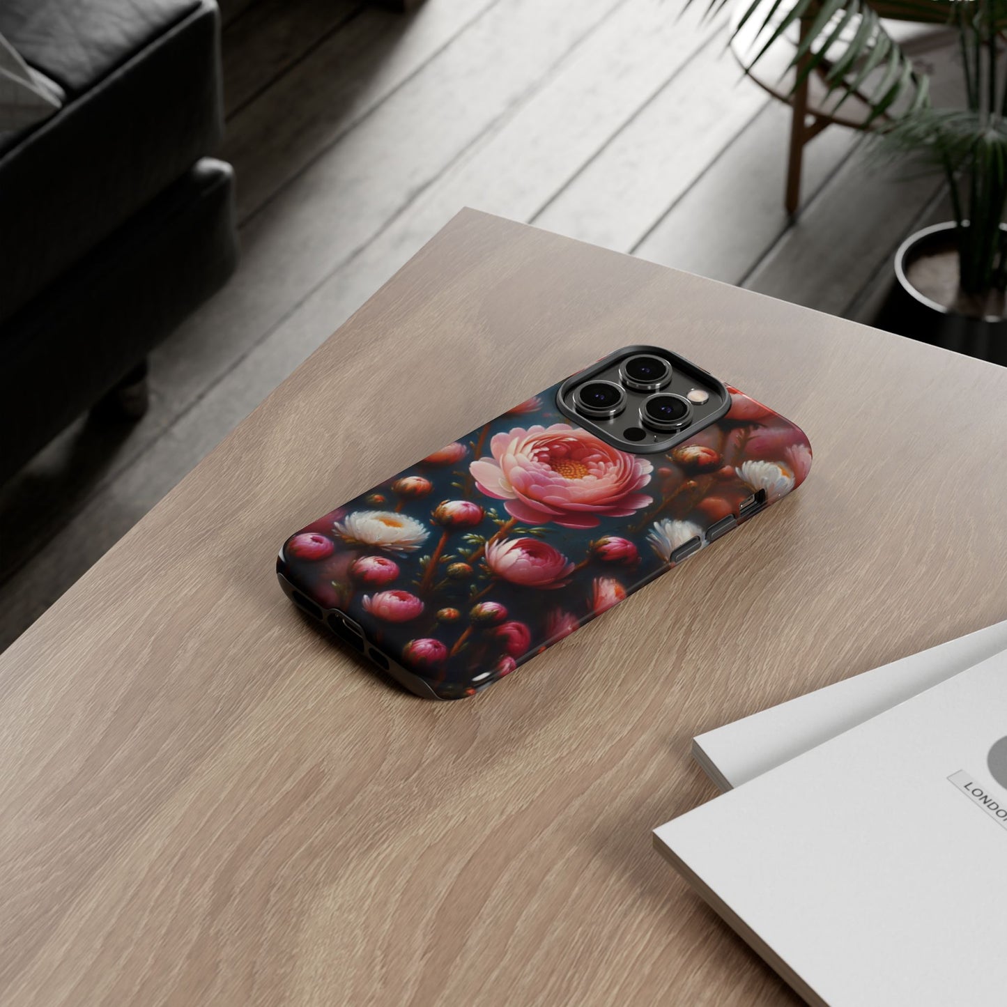 iPhone Lovers Floral Camera Phone Case - Tough & stylish protection case