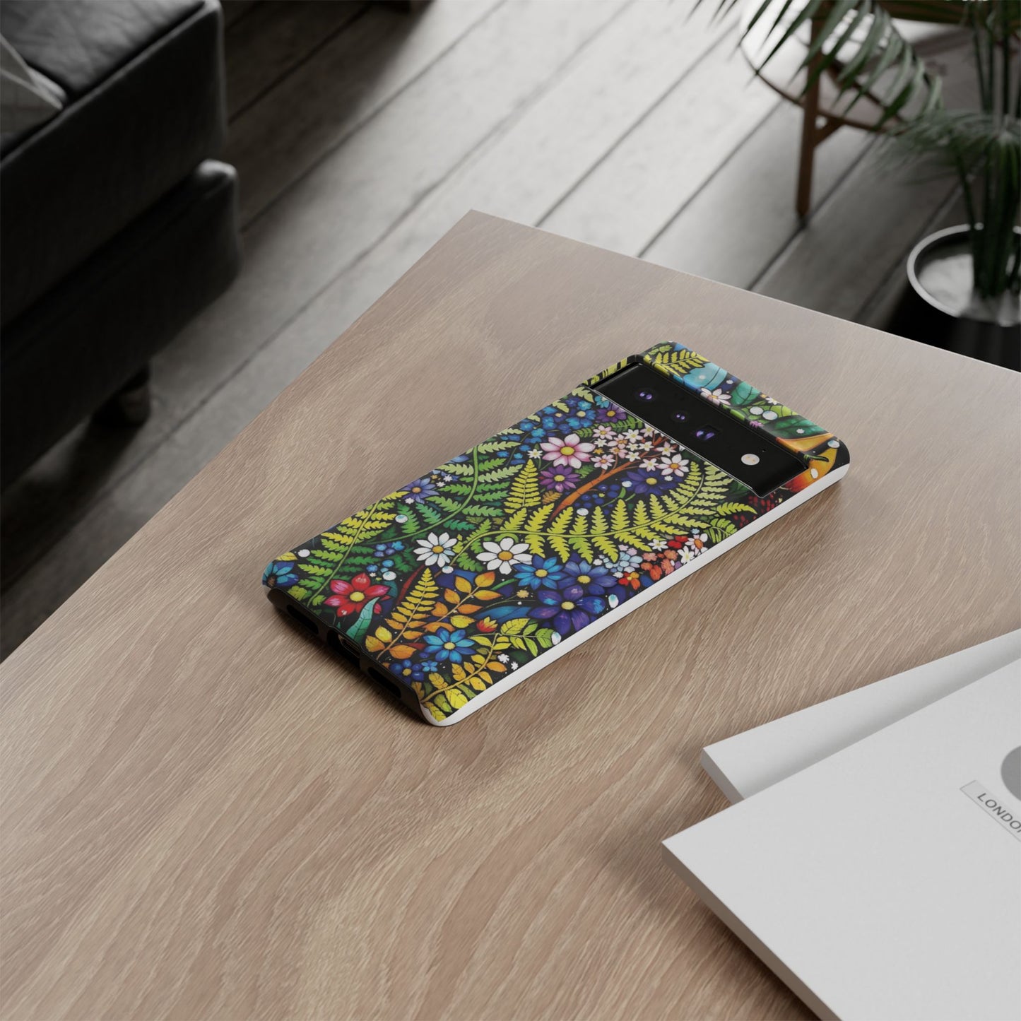 Pixel Me Floral Tough Phone Case - Vibrant Nature Design