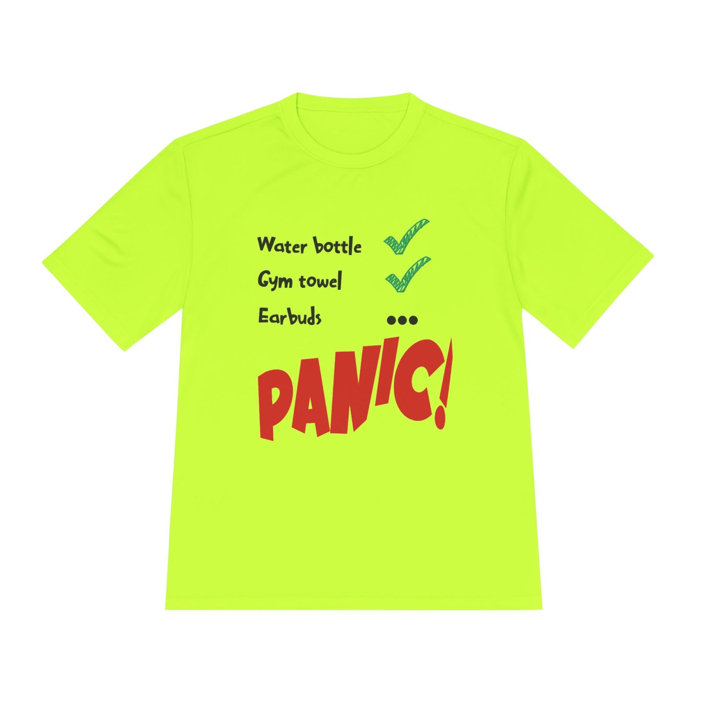 Earphone reminder Unisex Moisture Wicking Workout Tee