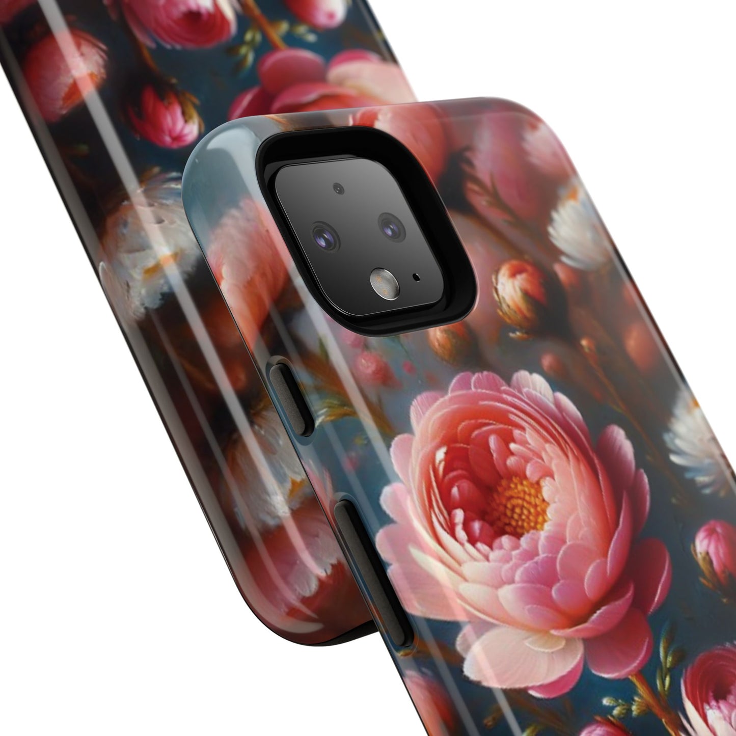 Pixel Me Floral Tough Phone Case - Elegant Protective Design for Flower Lovers