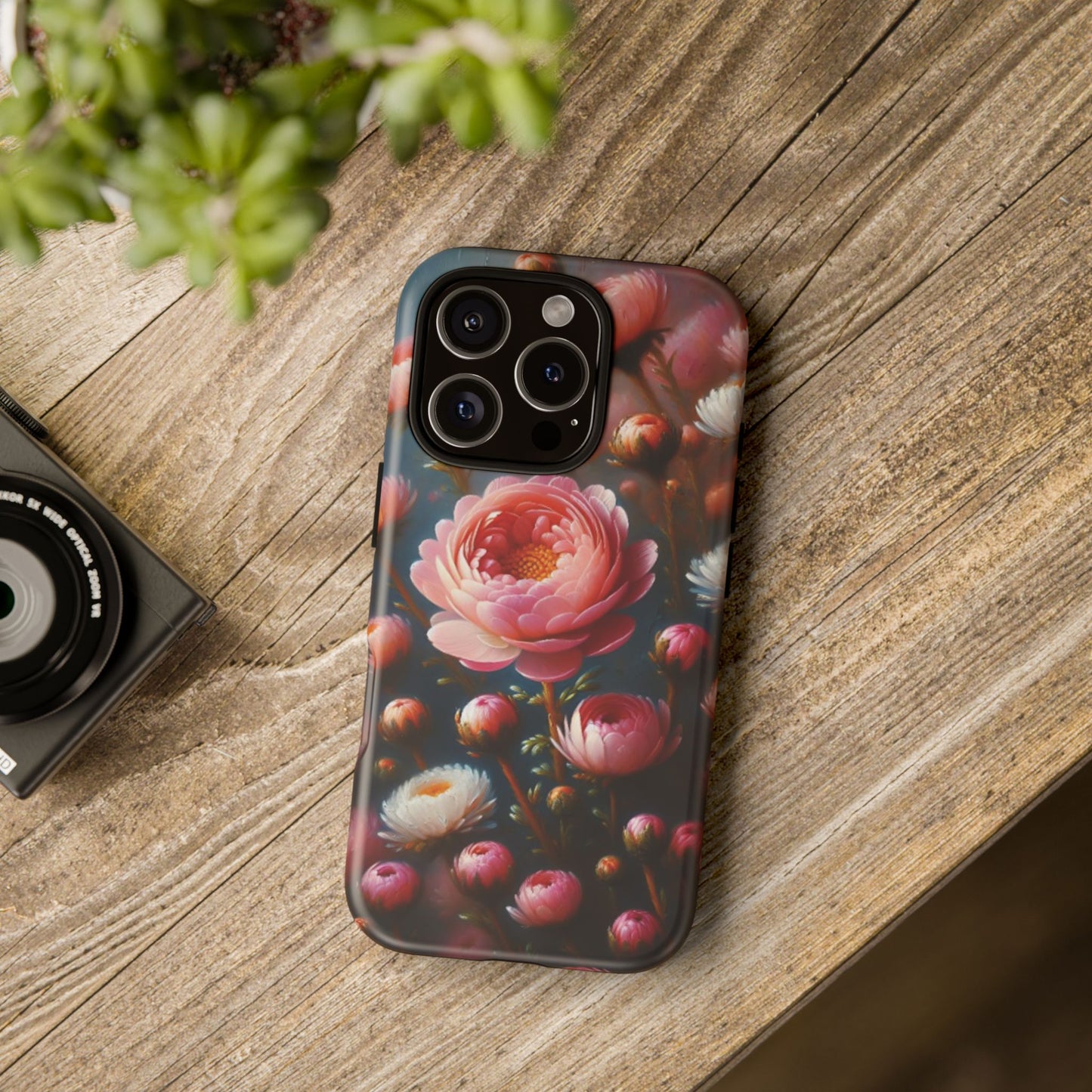 iPhone Lovers Floral Camera Phone Case - Tough & stylish protection case