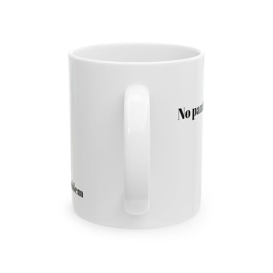 Funny No Pants Ceramic Mug - Comfy Coffee Cup for Home Relaxation