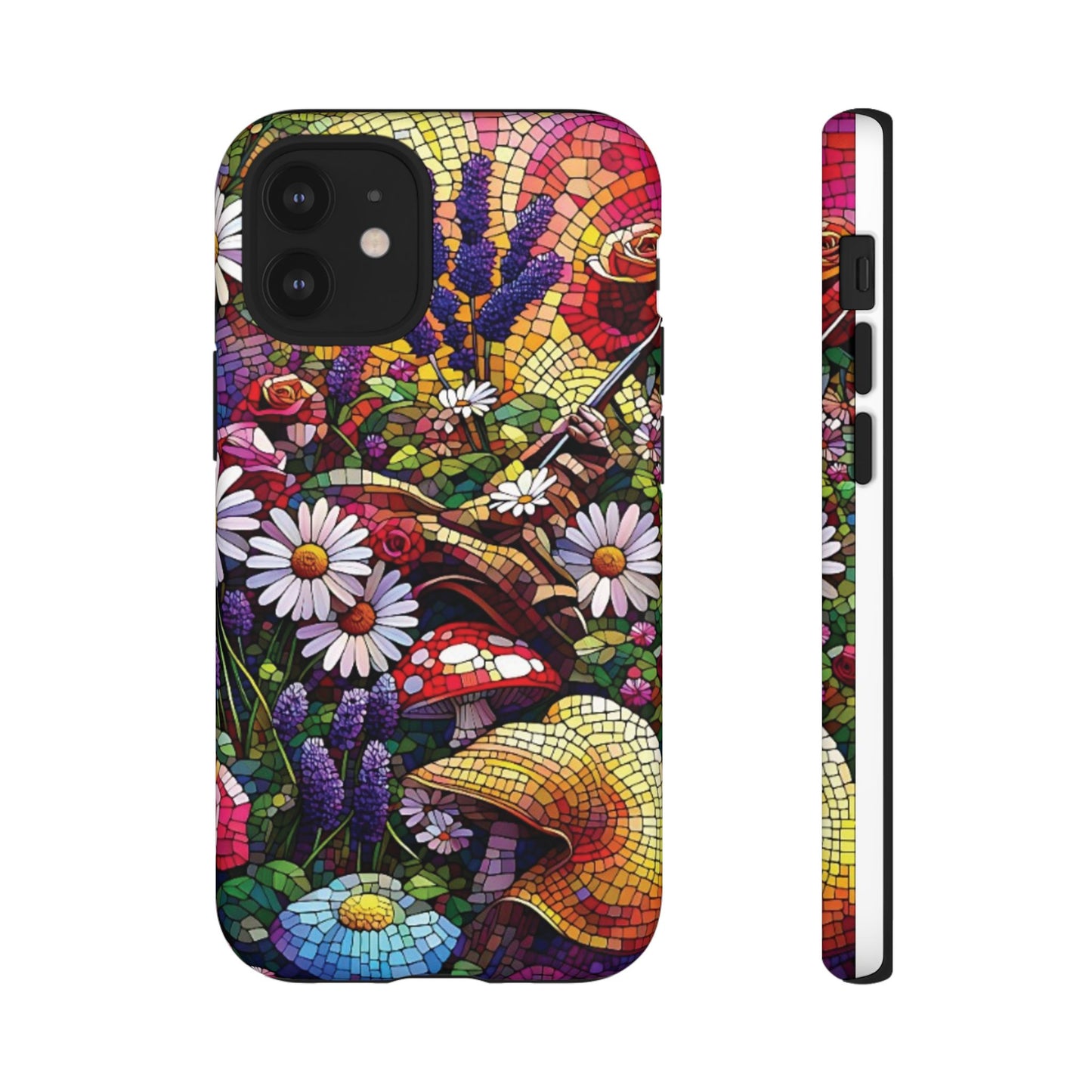 iPhone Lovers Vibrant Mosaic Floral Phone Case - Tough Cases with Vibrant Floral Design