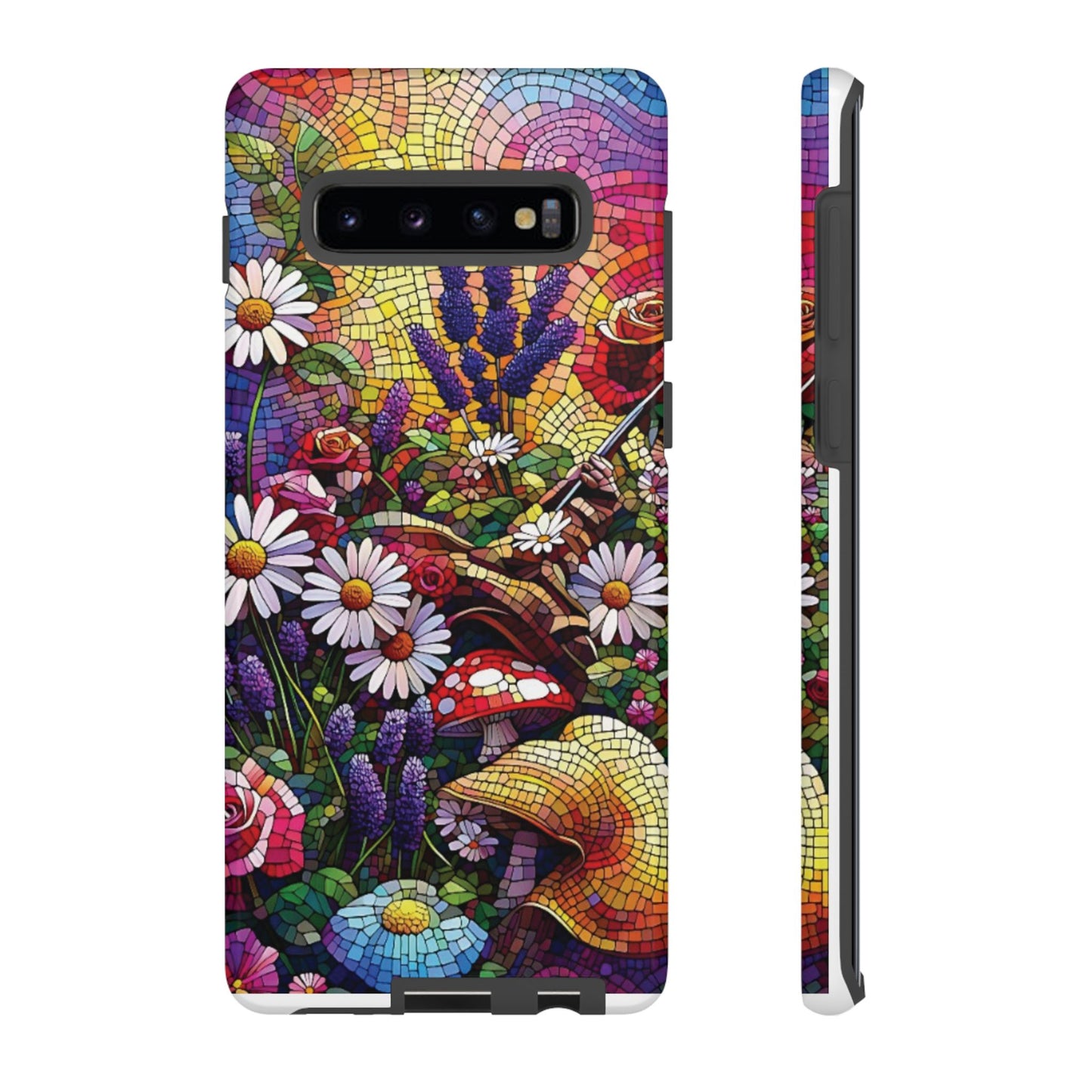 All things Samsung Vibrant Mosaic Floral Phone Case - Tough Cases for Nature Lovers