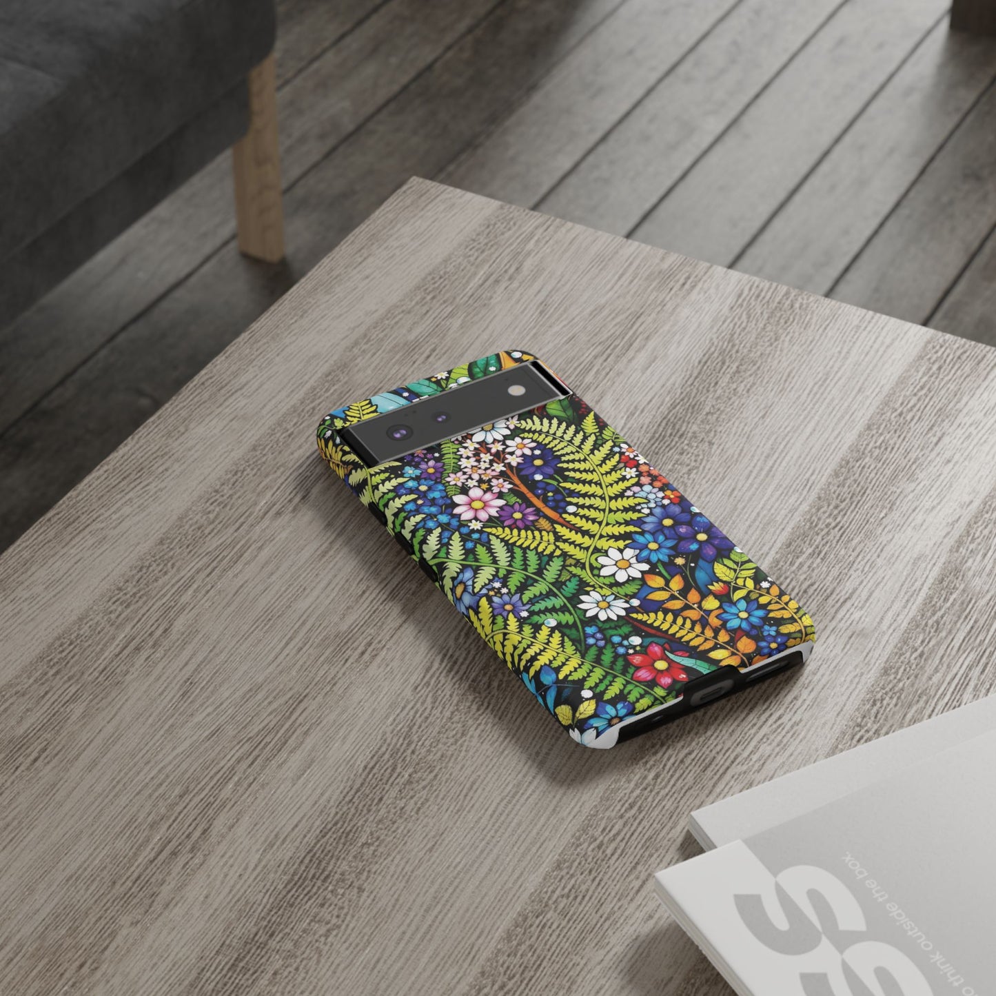 Pixel Me Floral Tough Phone Case - Vibrant Nature Design