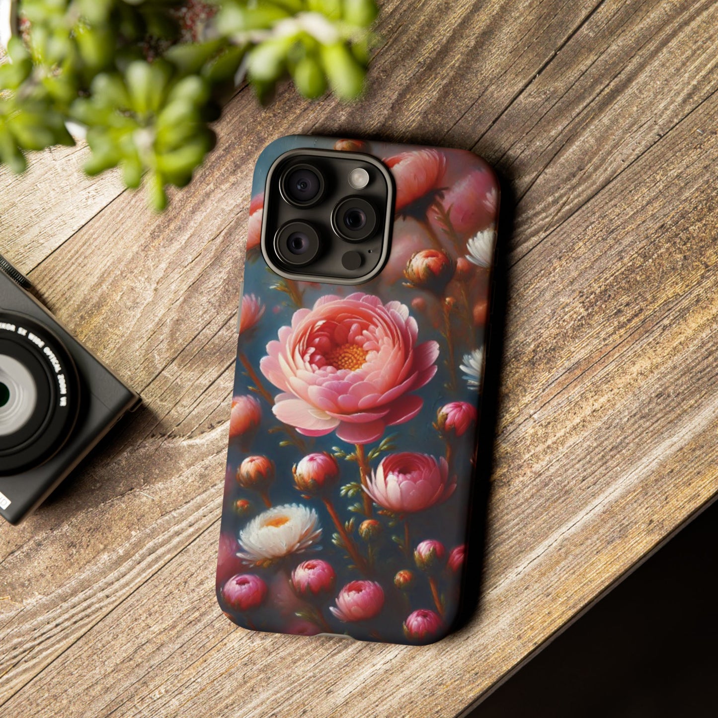 iPhone Lovers Floral Camera Phone Case - Tough & stylish protection case