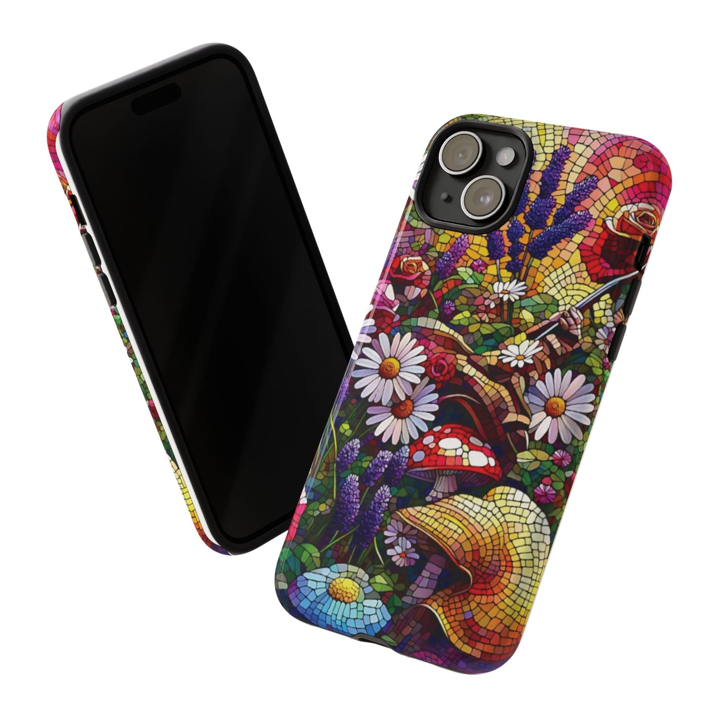 iPhone Lovers Vibrant Mosaic Floral Phone Case - Tough Cases with Vibrant Floral Design