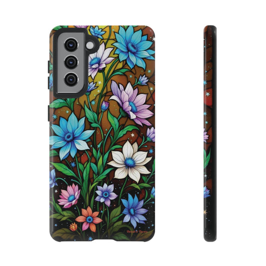 All things Samsung Floral Pattern Phone Case - Tough Cases with Vibrant Flowers