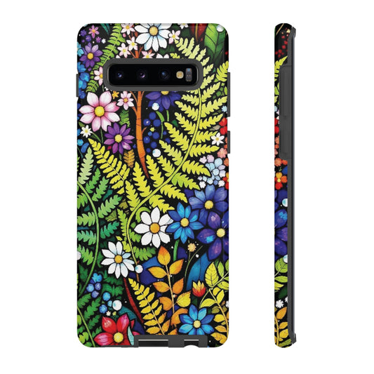 All Things Samsung Floral Tough Phone Case - Vibrant Nature Design
