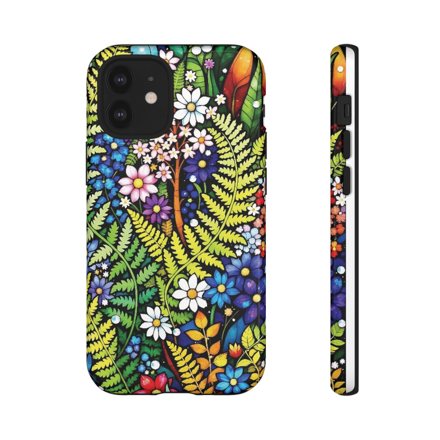 iPhone Lovers Floral Tough Phone Case - Vibrant Nature Design