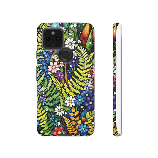 Pixel Me Floral Tough Phone Case - Vibrant Nature Design