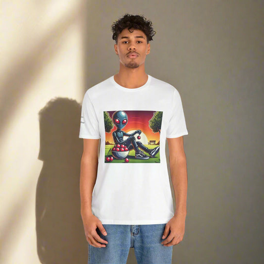 Chill Alien Graphic Tee- Perfect for Summer Outings
