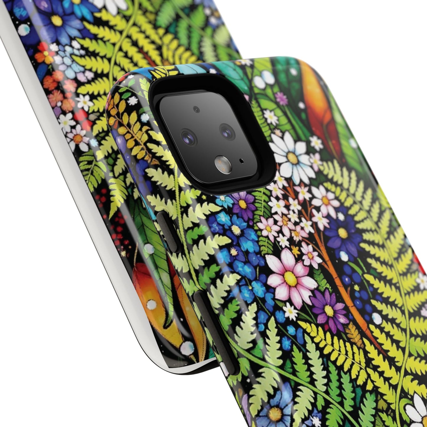Pixel Me Floral Tough Phone Case - Vibrant Nature Design