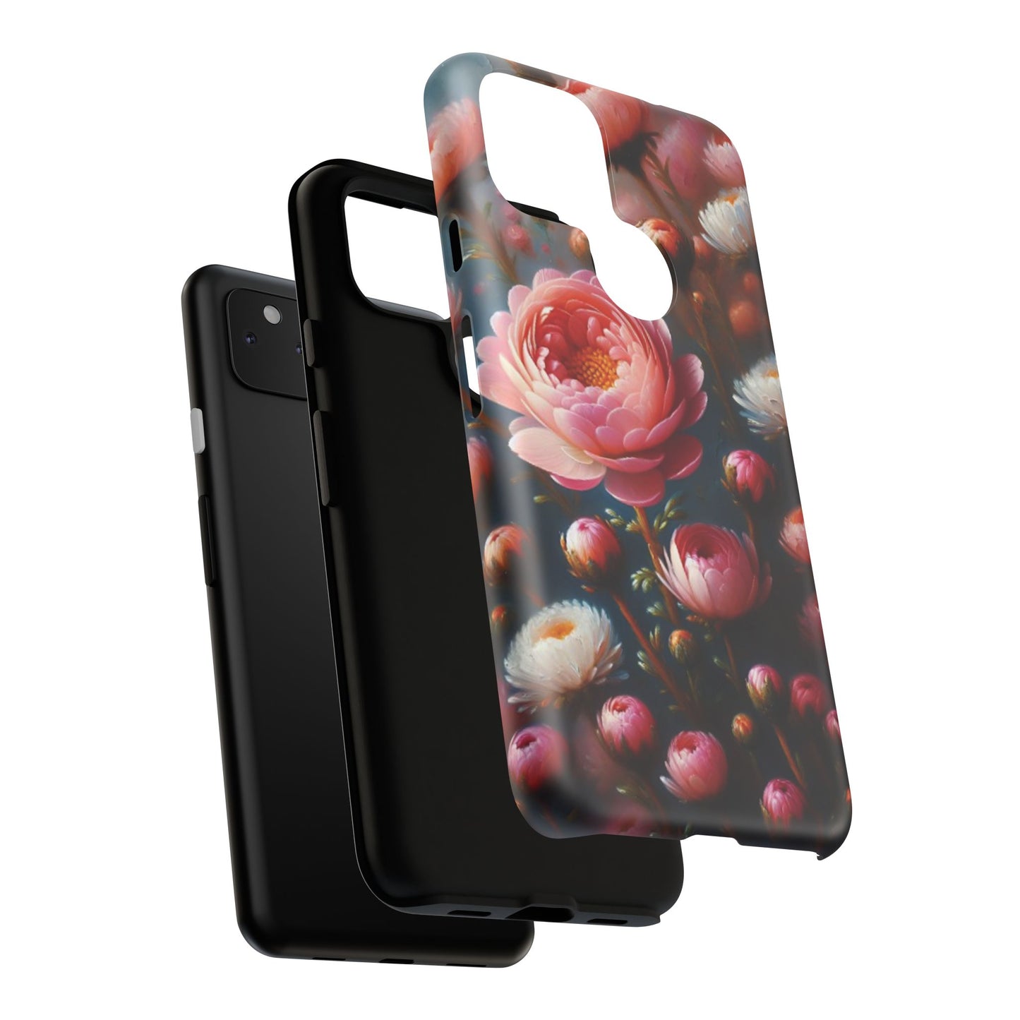 Pixel Me Floral Tough Phone Case - Elegant Protective Design for Flower Lovers