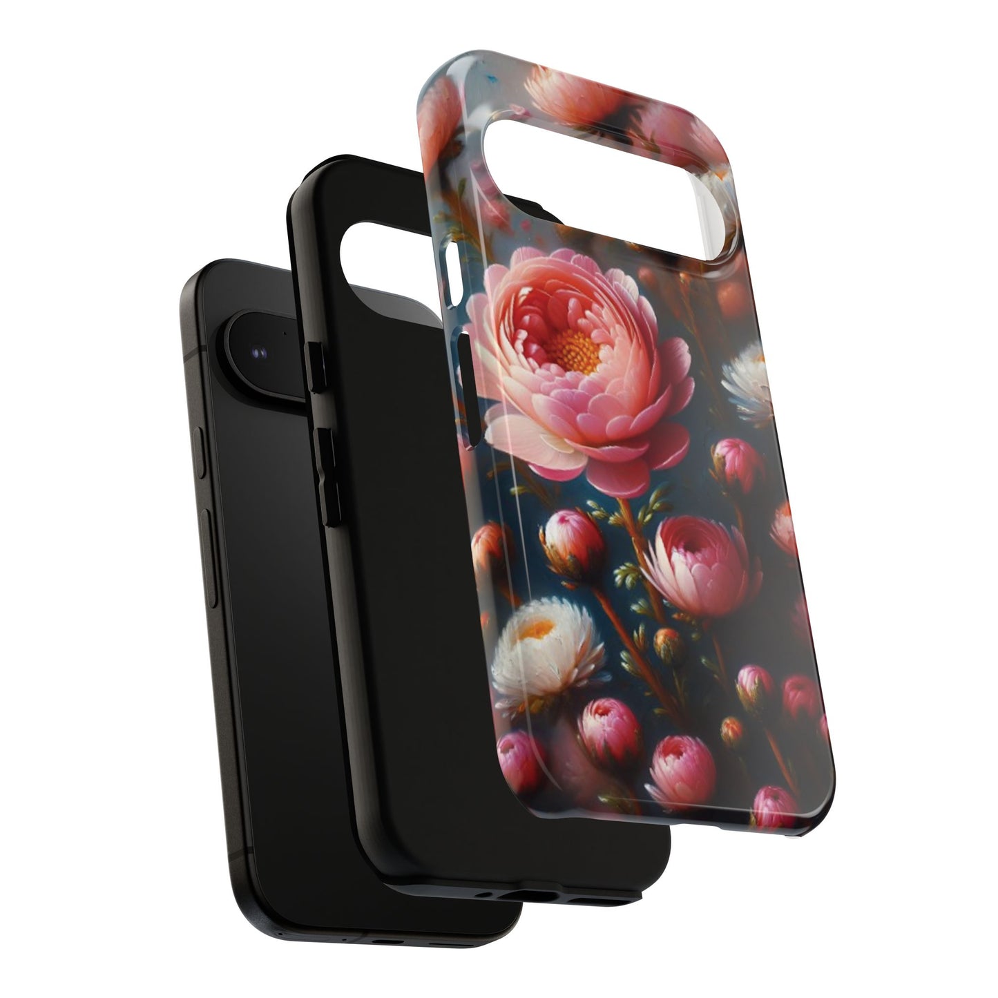 Pixel Me Floral Tough Phone Case - Elegant Protective Design for Flower Lovers