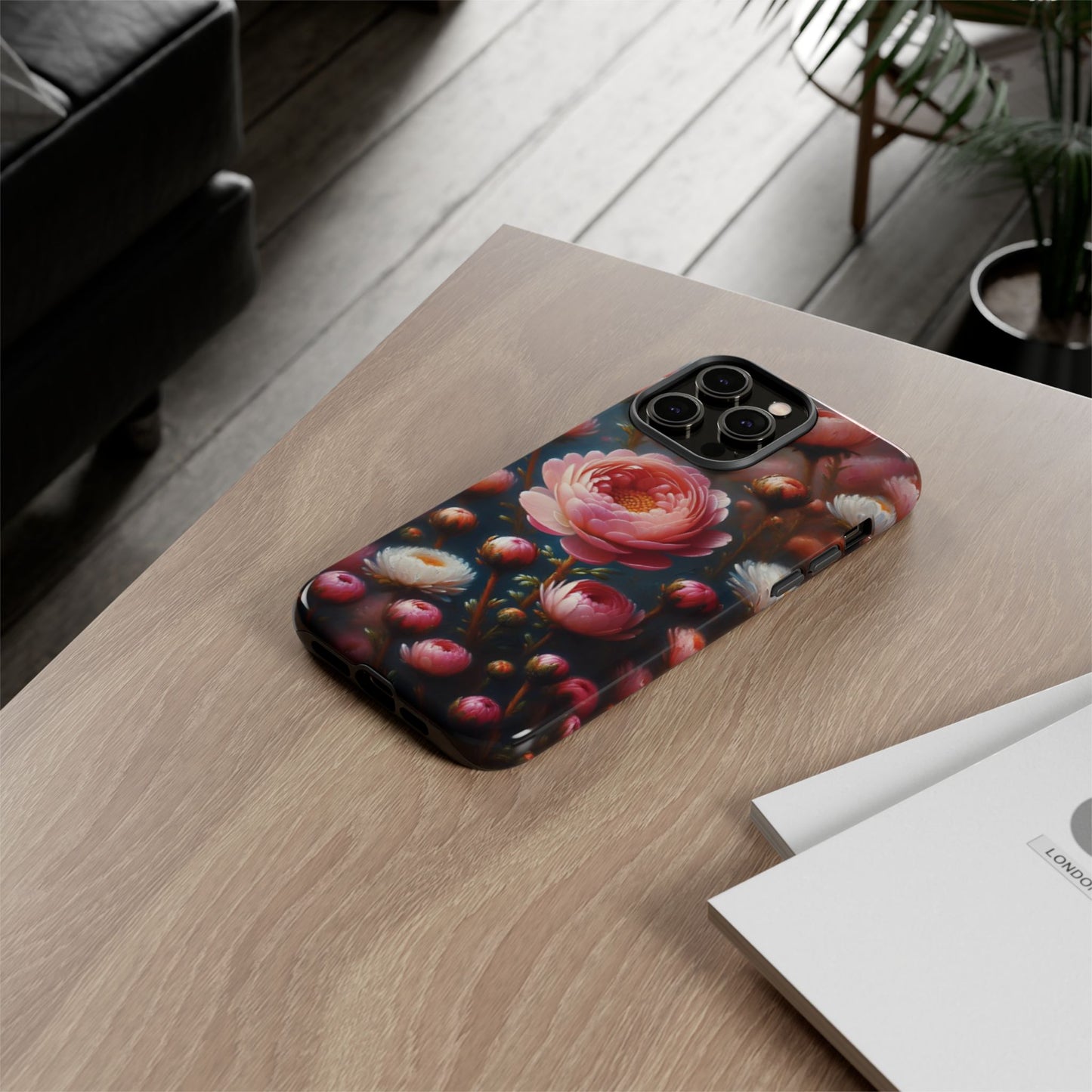 iPhone Lovers Floral Camera Phone Case - Tough & stylish protection case