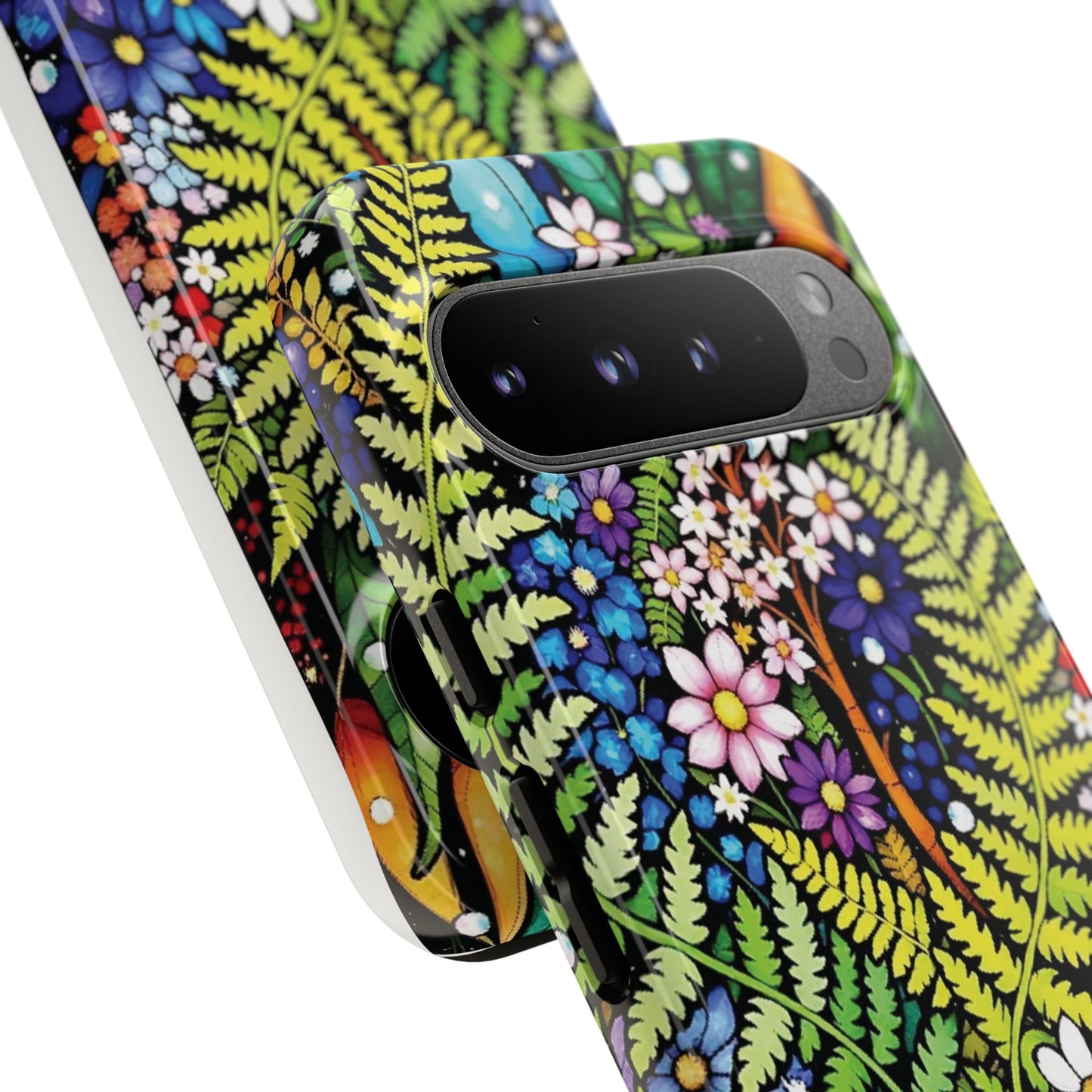 Pixel Me Floral Tough Phone Case - Vibrant Nature Design
