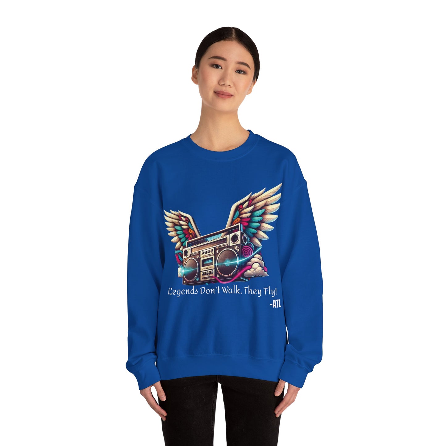 Legends Don’t Walk, They Fly! Unisex Heavy Blend™ Crewneck Sweatshirt
