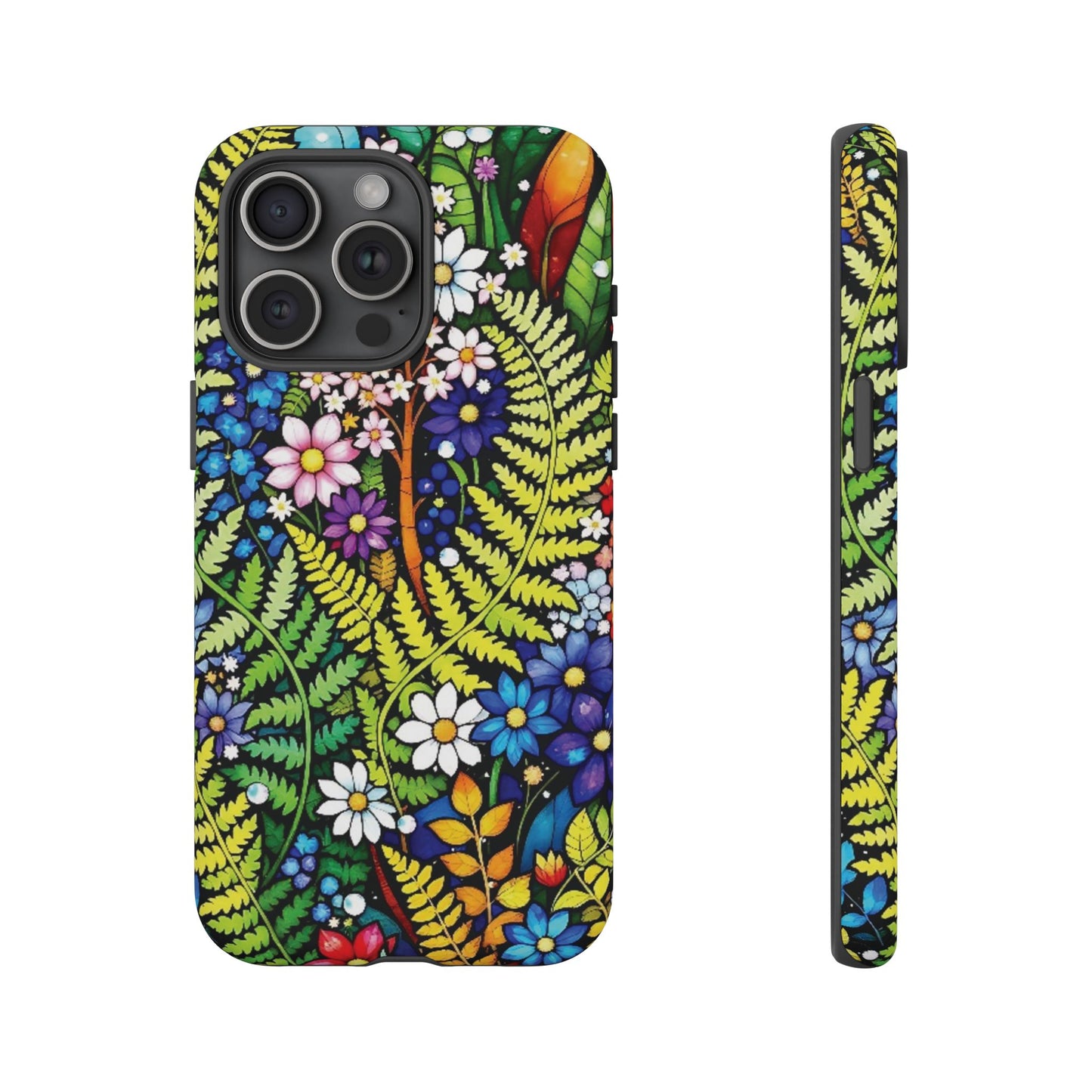 iPhone Lovers Floral Tough Phone Case - Vibrant Nature Design