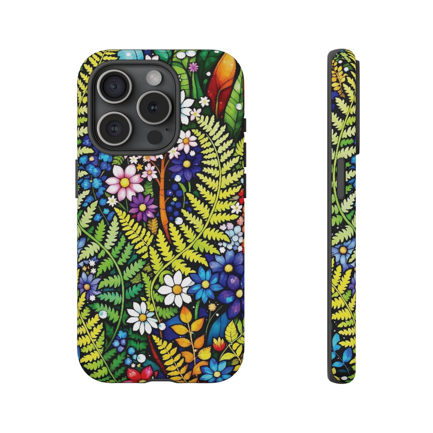 iPhone Lovers Floral Tough Phone Case - Vibrant Nature Design