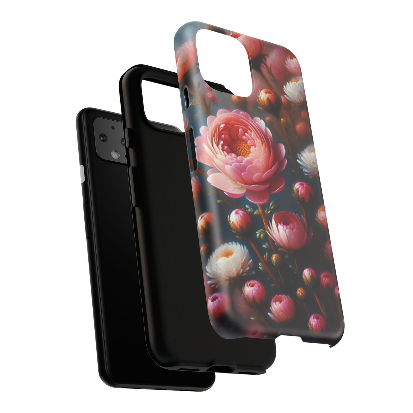 Pixel Me Floral Tough Phone Case - Elegant Protective Design for Flower Lovers