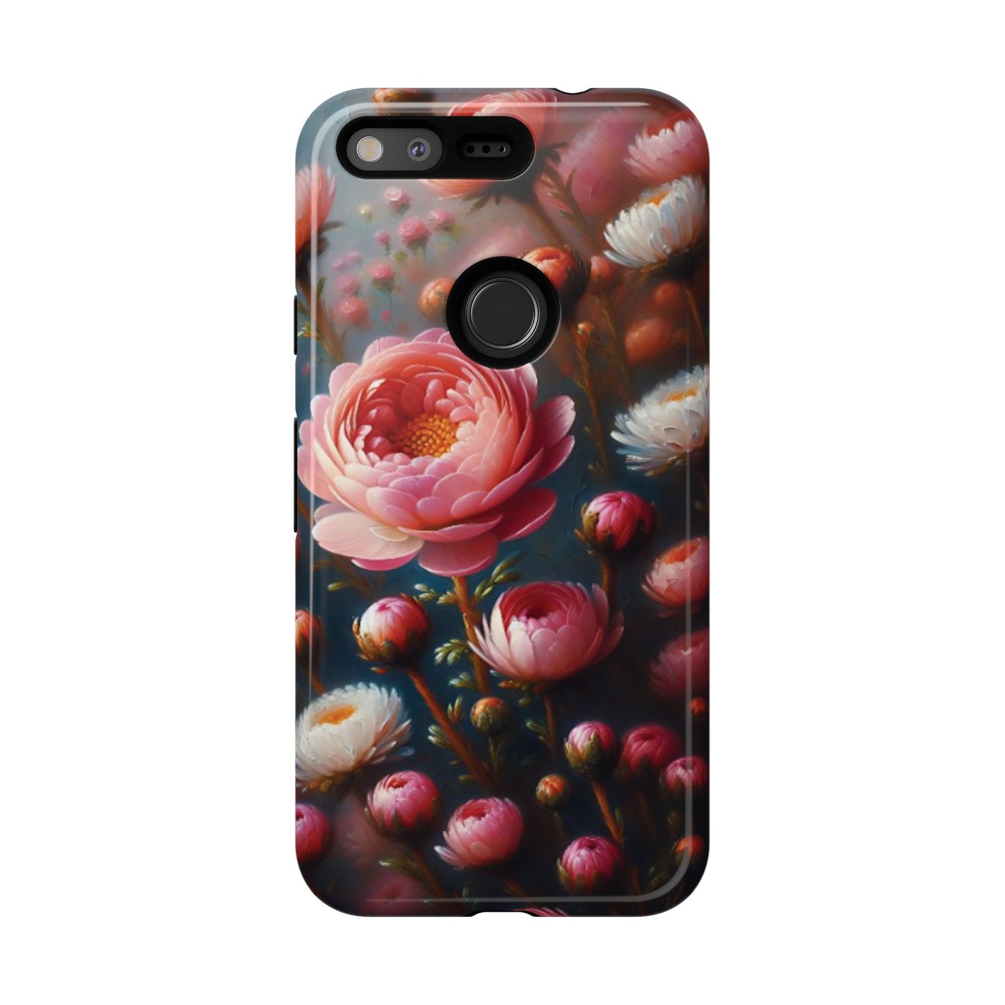 Pixel Me Floral Tough Phone Case - Elegant Protective Design for Flower Lovers