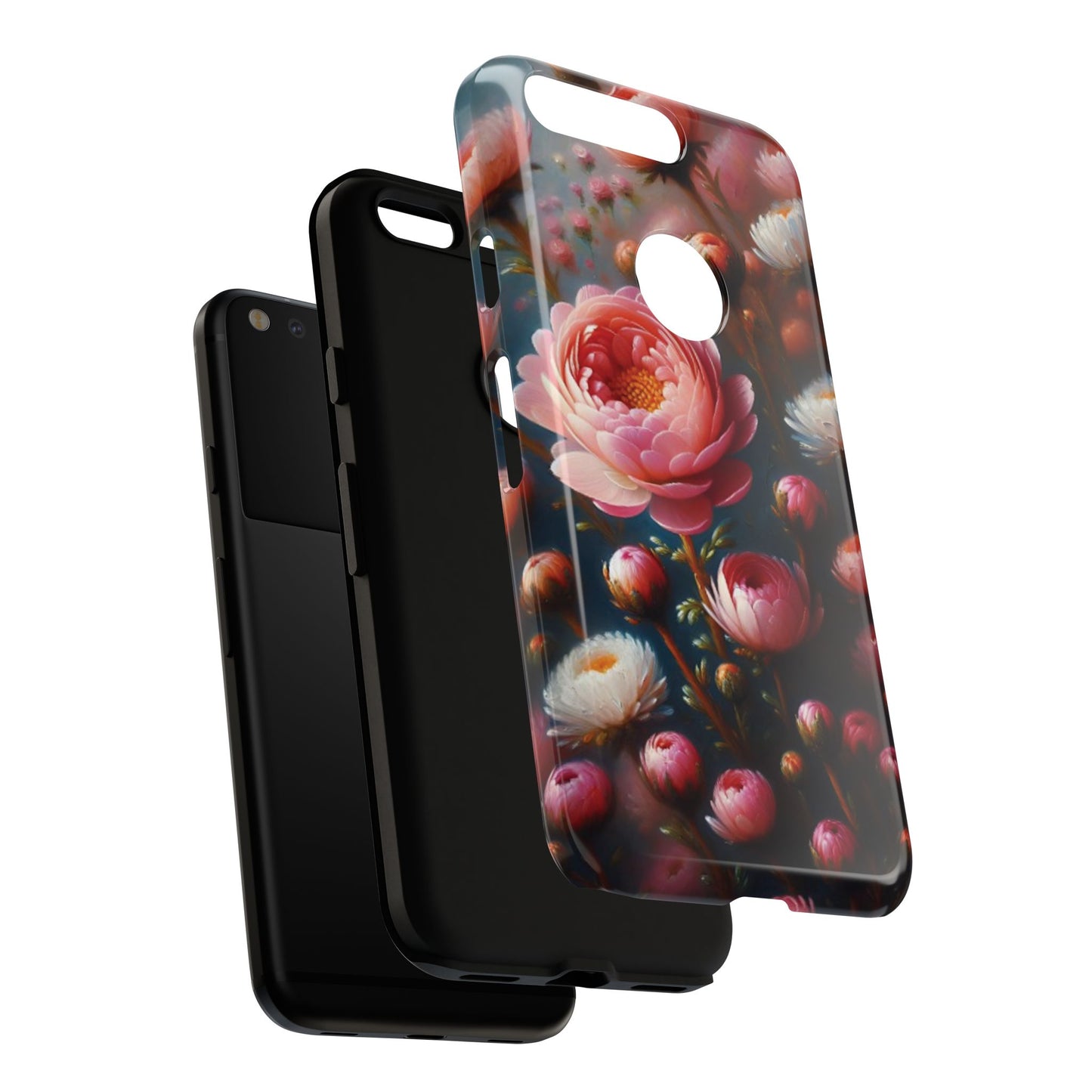 Pixel Me Floral Tough Phone Case - Elegant Protective Design for Flower Lovers