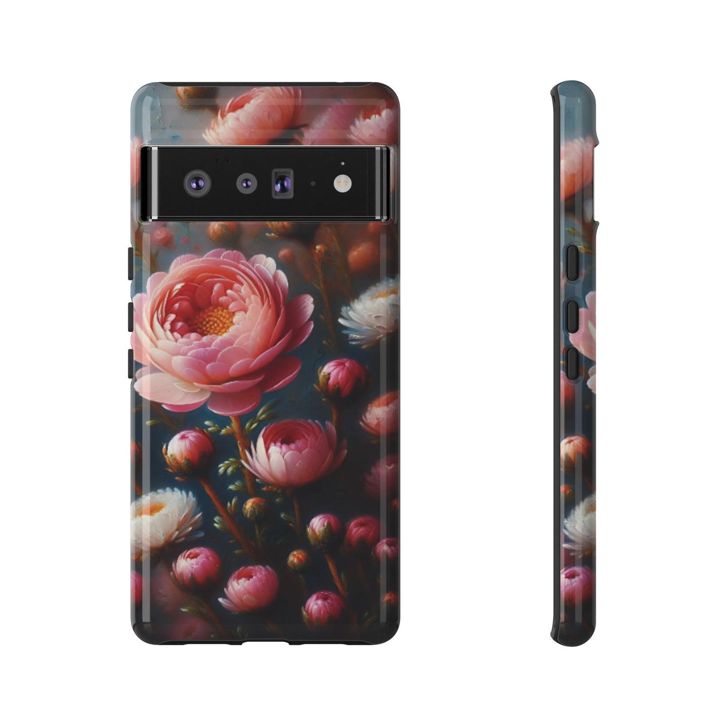 Pixel Me Floral Tough Phone Case - Elegant Protective Design for Flower Lovers