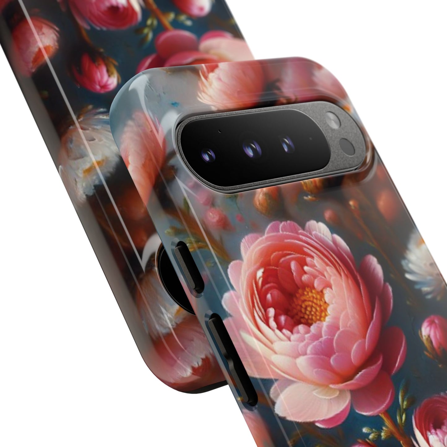 Pixel Me Floral Tough Phone Case - Elegant Protective Design for Flower Lovers