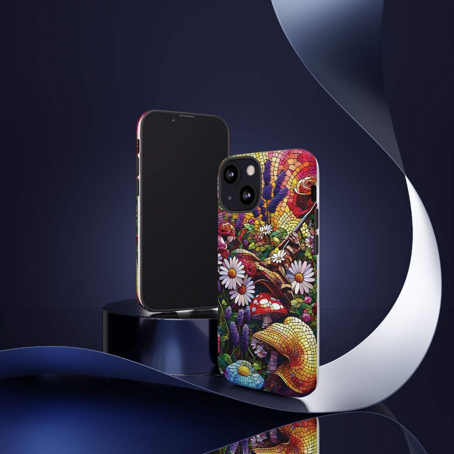 iPhone Lovers Vibrant Mosaic Floral Phone Case - Tough Cases with Vibrant Floral Design