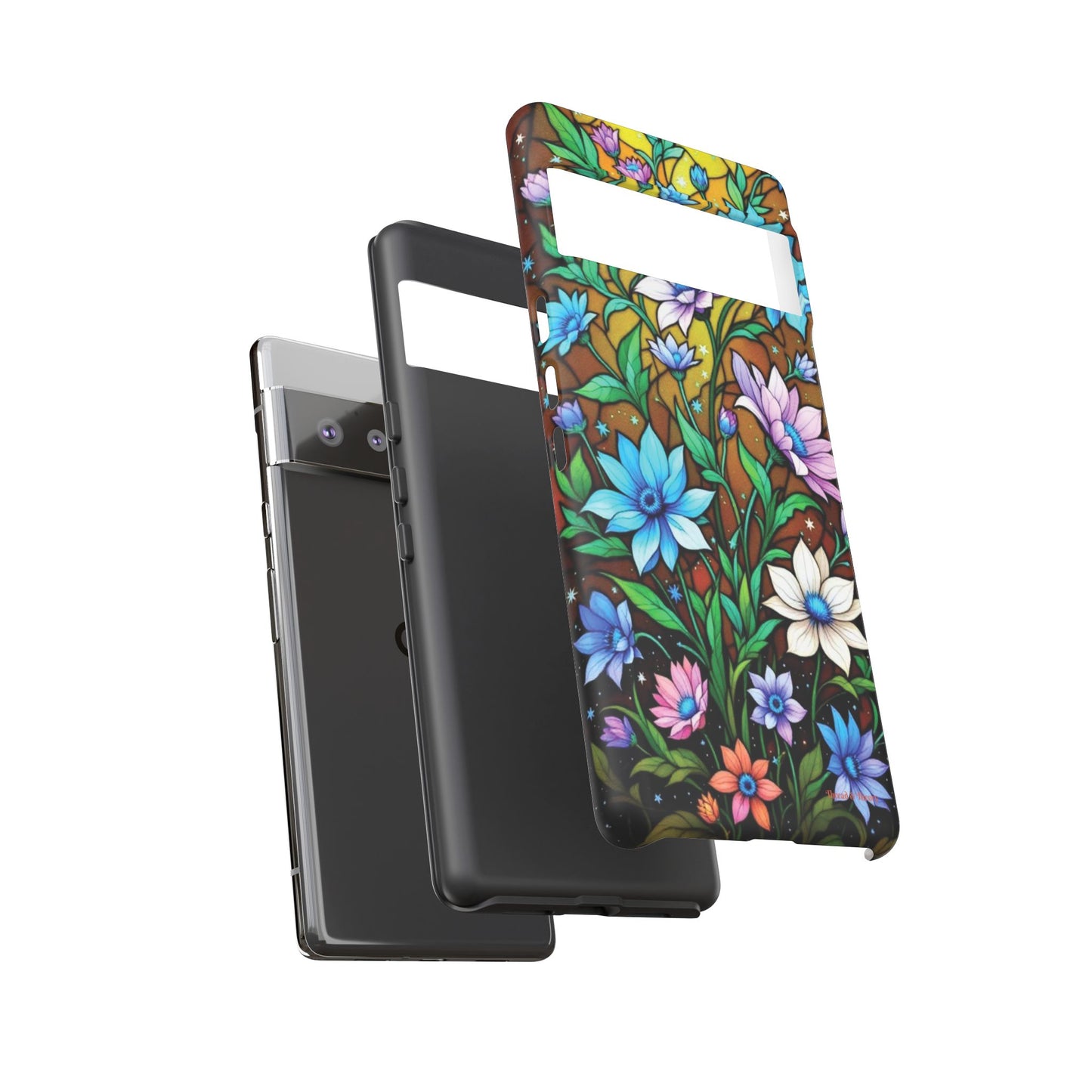 Pixel Me Floral Tough Case - Stylish and Durable Phone Protection