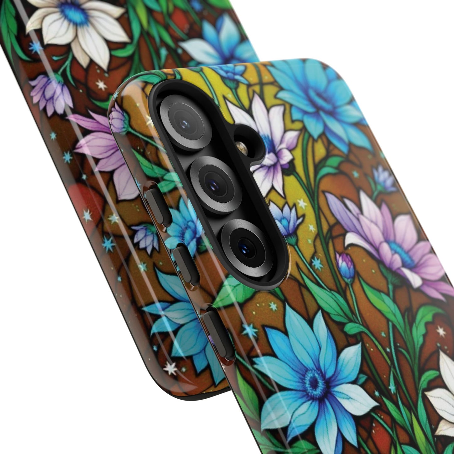 All things Samsung Floral Pattern Phone Case - Tough Cases with Vibrant Flowers