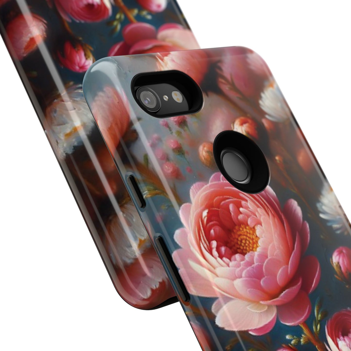 Pixel Me Floral Tough Phone Case - Elegant Protective Design for Flower Lovers