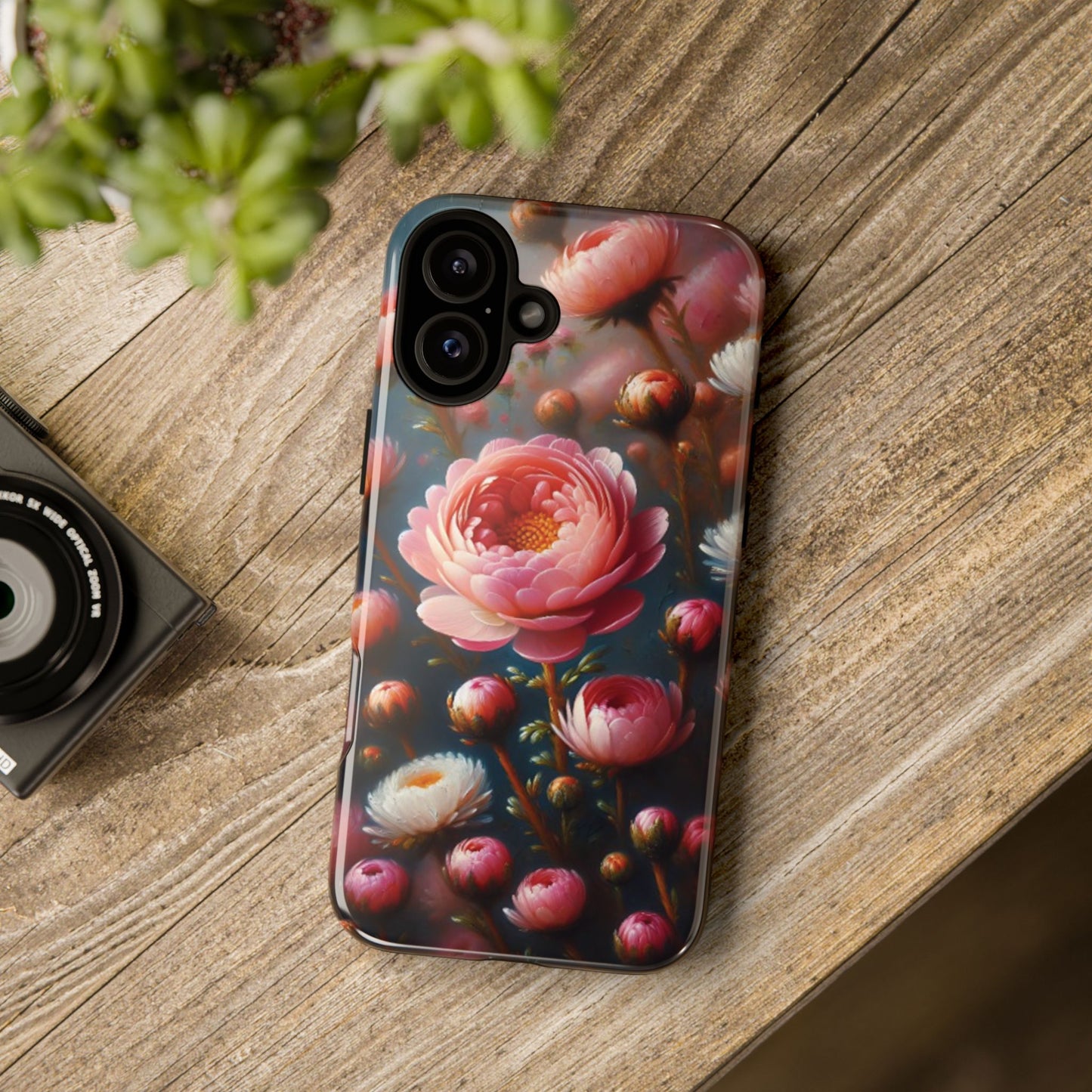 iPhone Lovers Floral Camera Phone Case - Tough & stylish protection case