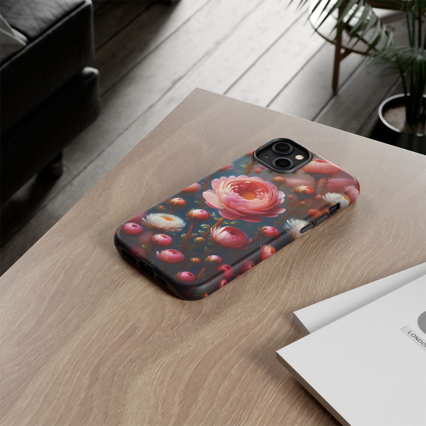 iPhone Lovers Floral Camera Phone Case - Tough & stylish protection case
