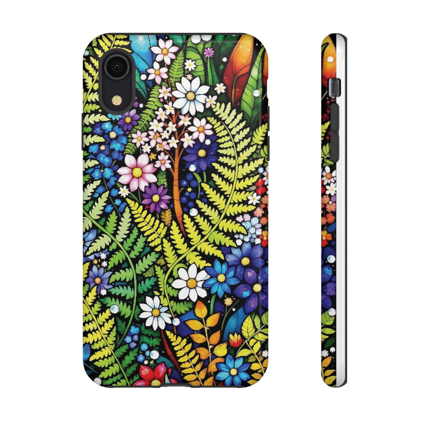 iPhone Lovers Floral Tough Phone Case - Vibrant Nature Design