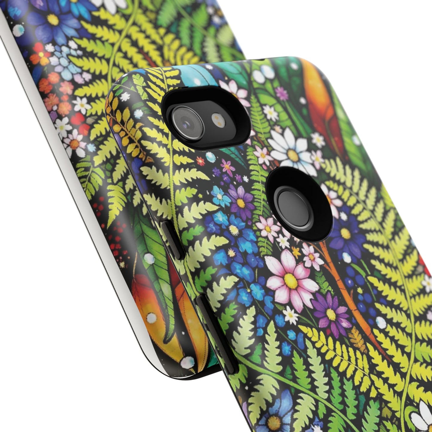 Pixel Me Floral Tough Phone Case - Vibrant Nature Design
