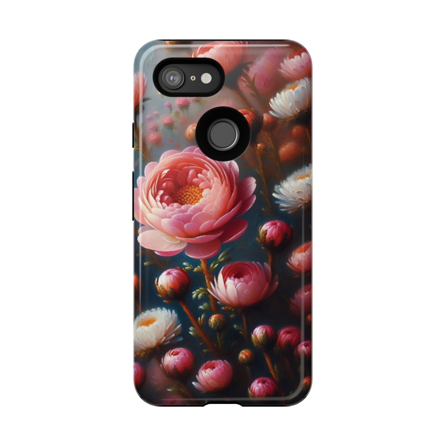 Pixel Me Floral Tough Phone Case - Elegant Protective Design for Flower Lovers