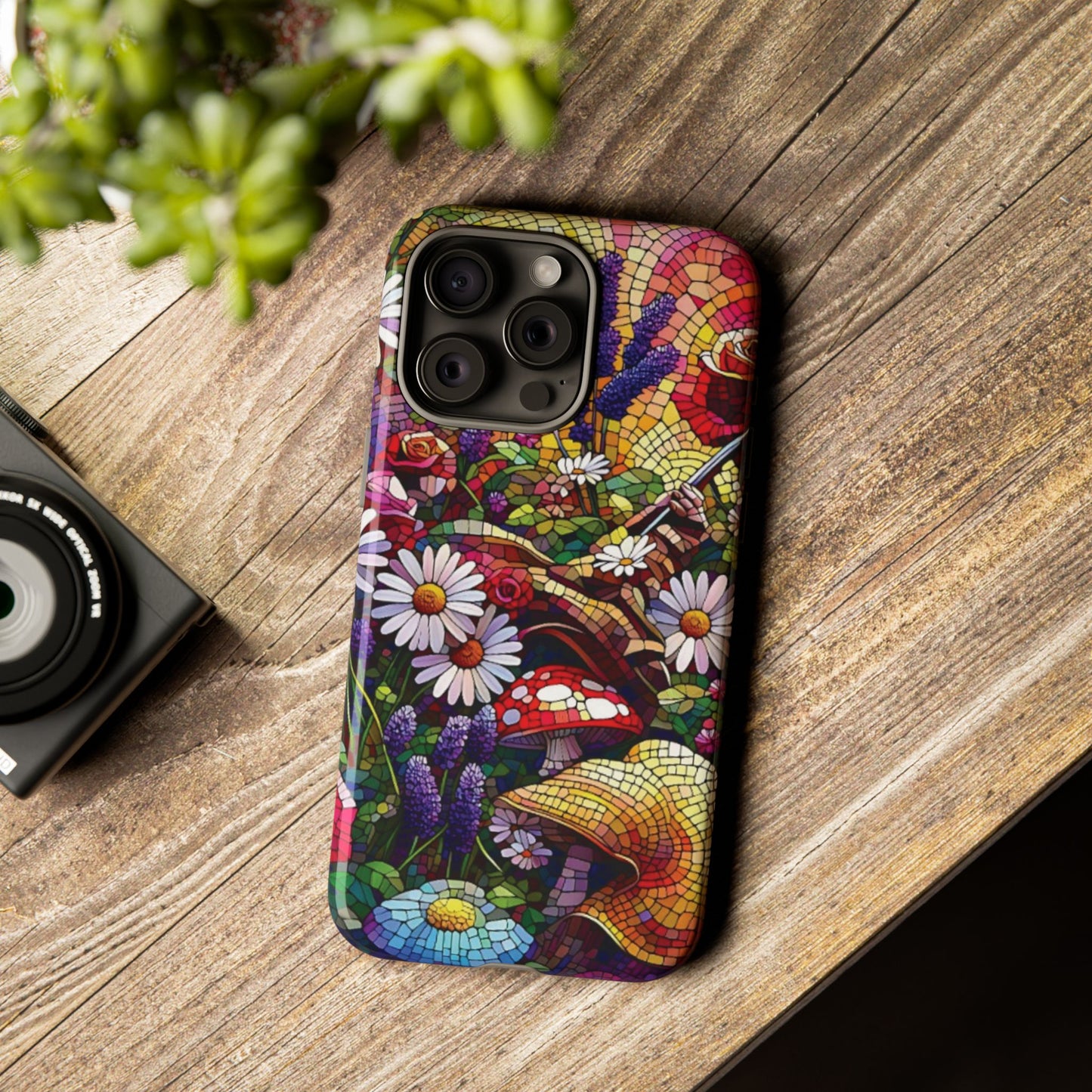 iPhone Lovers Vibrant Mosaic Floral Phone Case - Tough Cases with Vibrant Floral Design