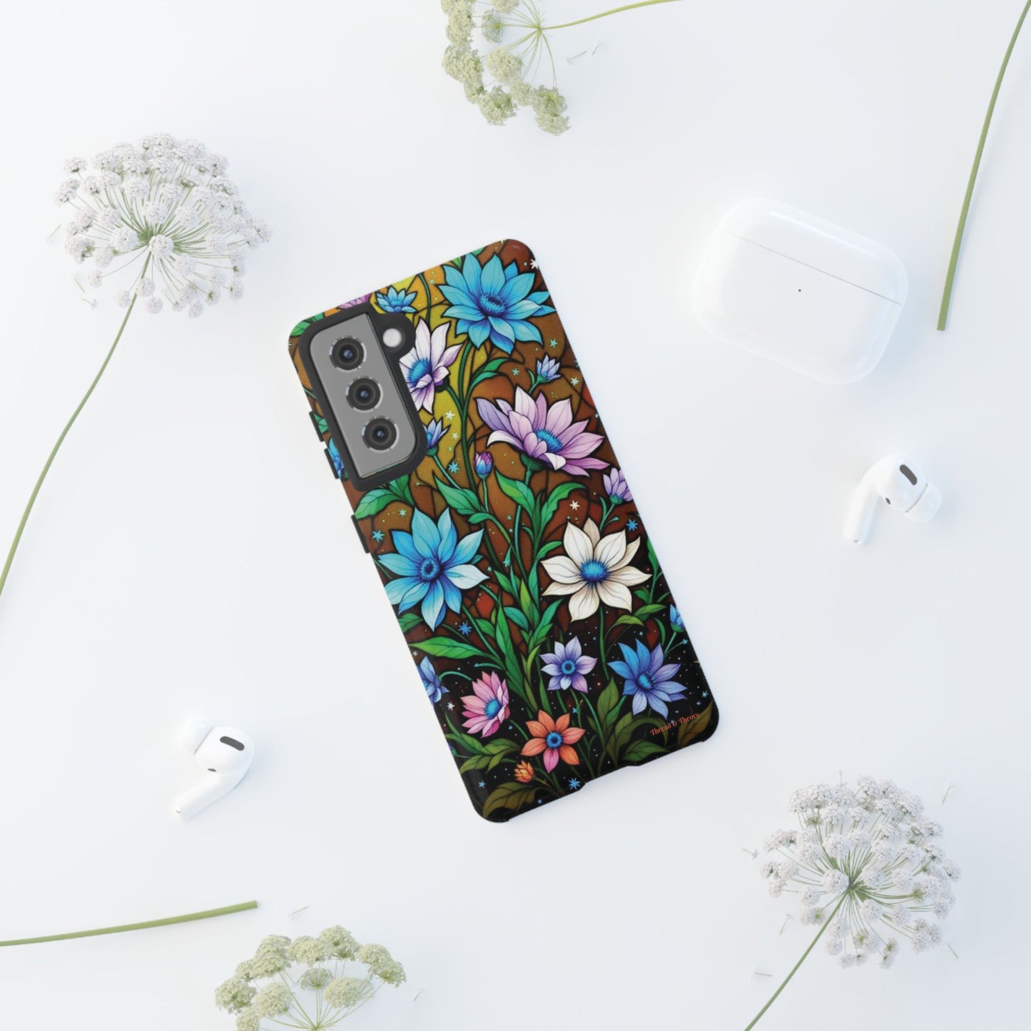 All things Samsung Floral Pattern Phone Case - Tough Cases with Vibrant Flowers