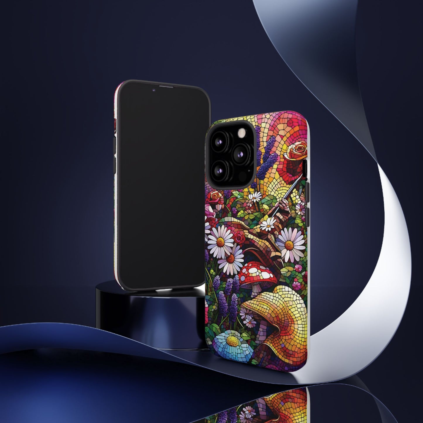 iPhone Lovers Vibrant Mosaic Floral Phone Case - Tough Cases with Vibrant Floral Design