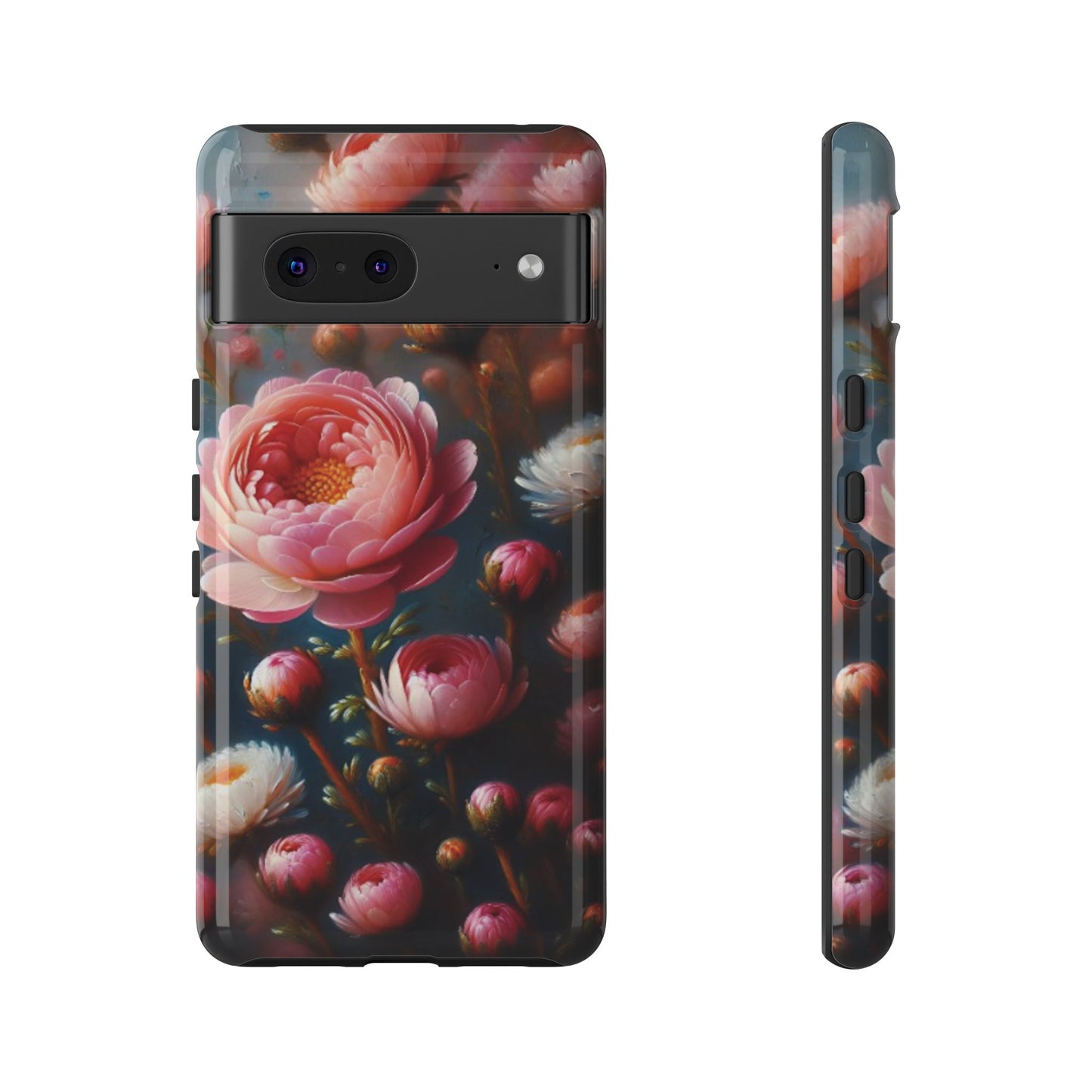 Pixel Me Floral Tough Phone Case - Elegant Protective Design for Flower Lovers