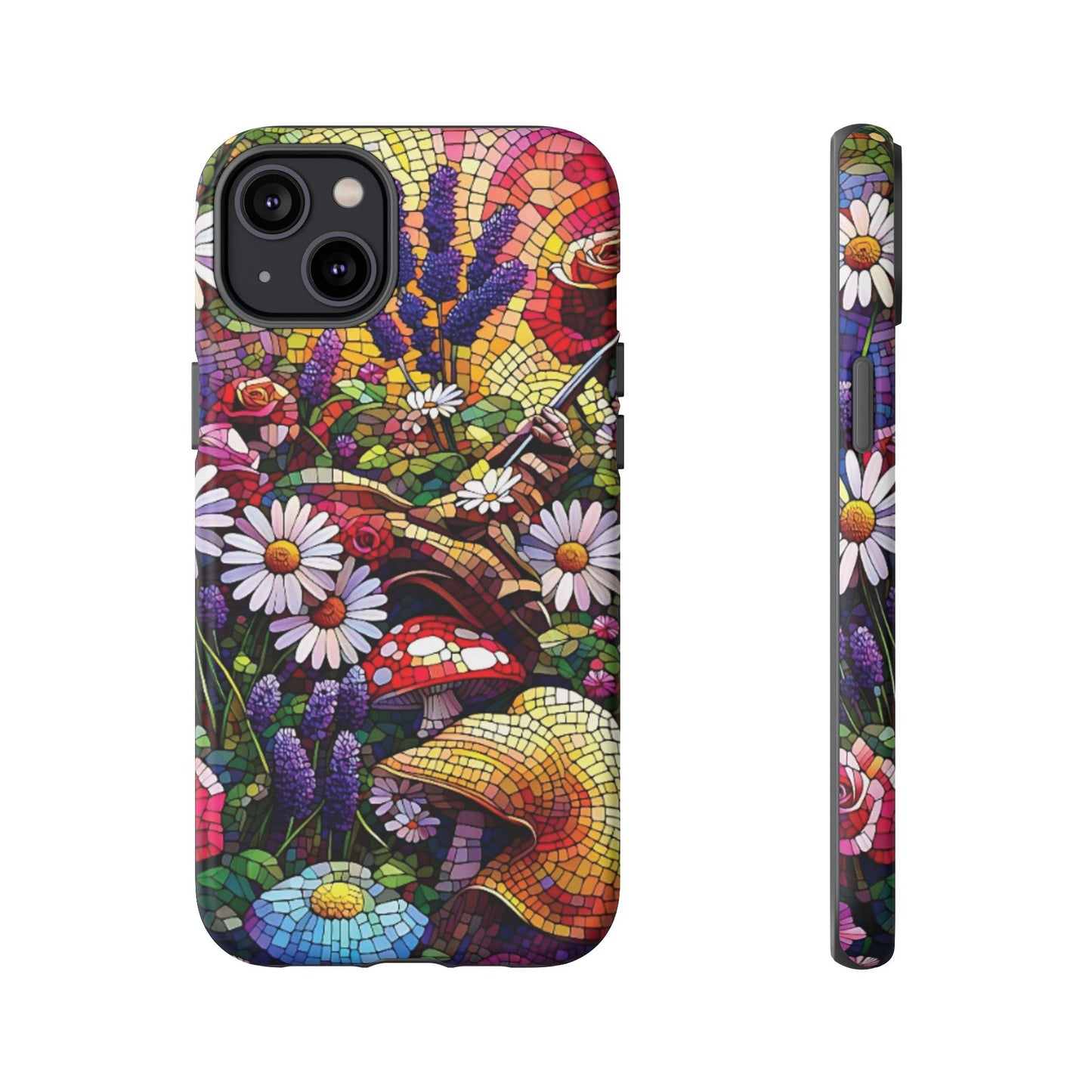 iPhone Lovers Vibrant Mosaic Floral Phone Case - Tough Cases with Vibrant Floral Design