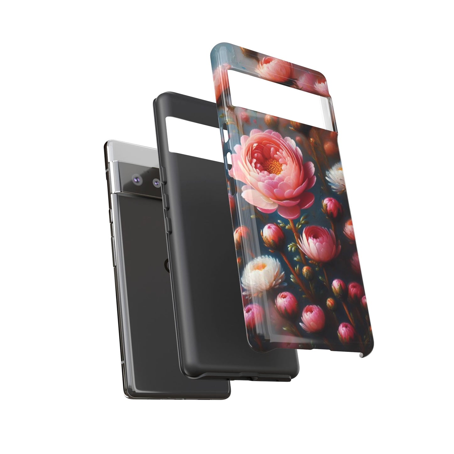 Pixel Me Floral Tough Phone Case - Elegant Protective Design for Flower Lovers