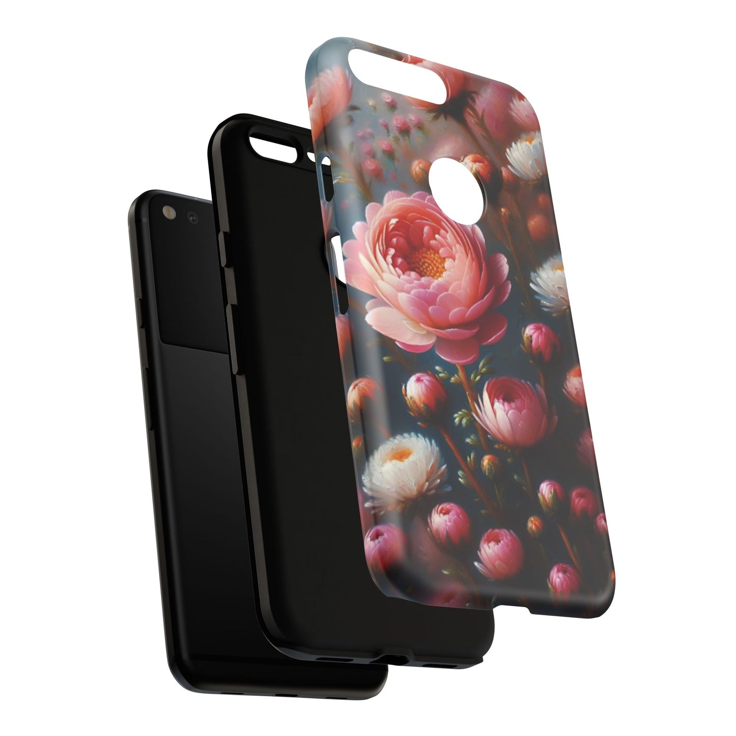 Pixel Me Floral Tough Phone Case - Elegant Protective Design for Flower Lovers